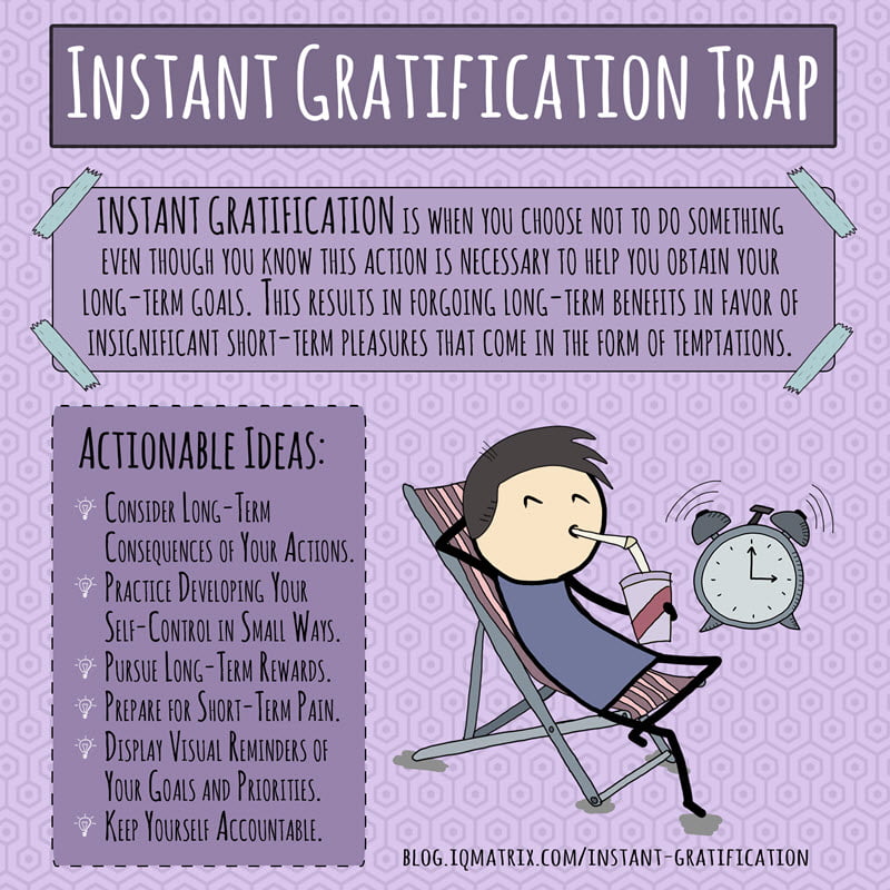 Do You Struggle with Instant Gratification? Here are 5 Steps You Should Work Through!